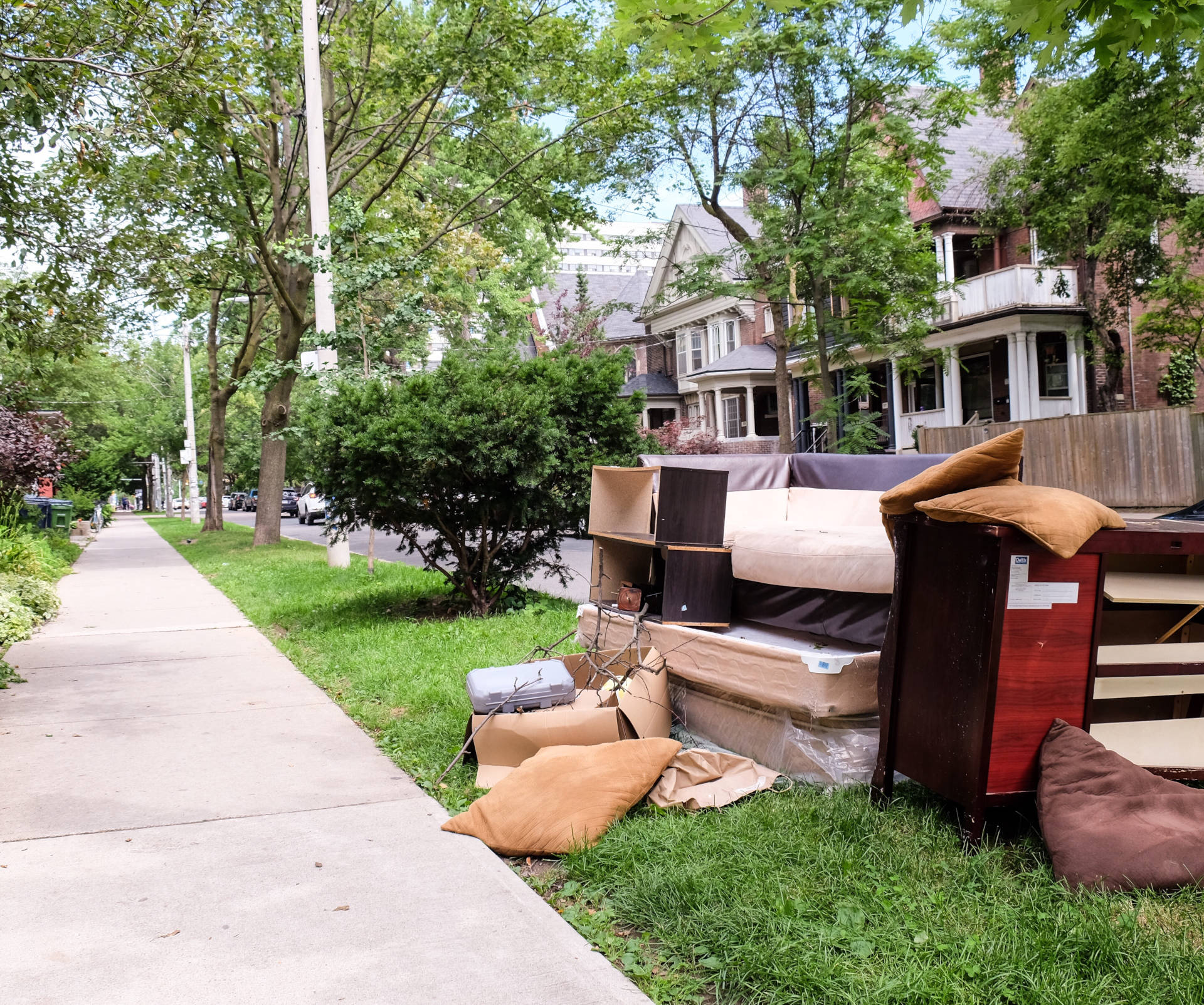 A pile of junk waiting to be removed